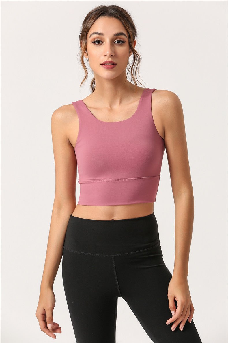 brassière femme sport rouge minimal chic zentenue