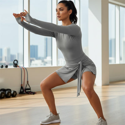 combinaison yoga femme gris tonic équilibre zentenue