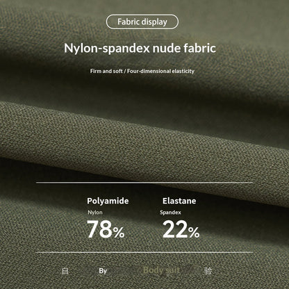 Naked-feel High-waisted Yoga Pants With Crossover Waistband