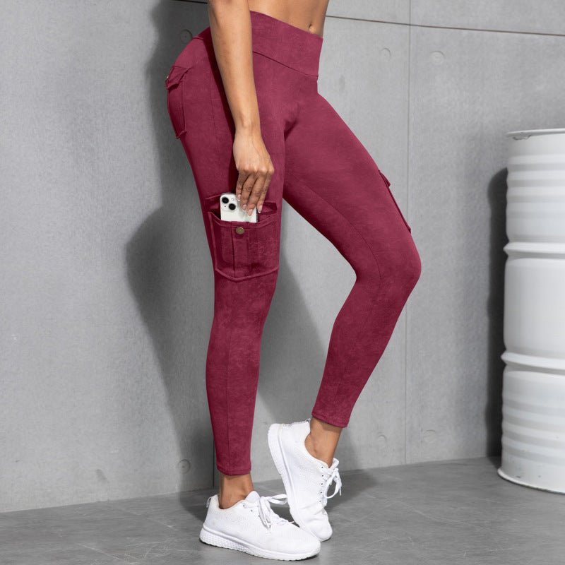 legging sport femme bordeaux poche smartphone zentenue