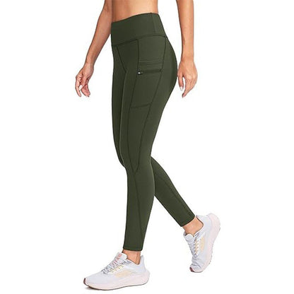 legging sport femme vert haut taille zentenue