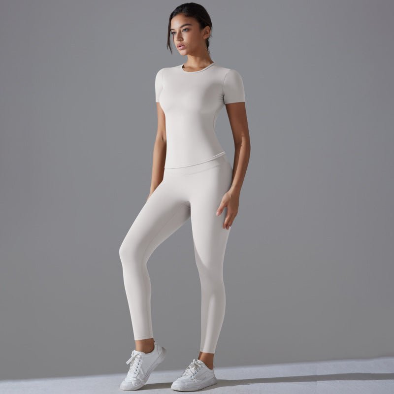  tenue sport femme blanche haut court fluidité zentenue 