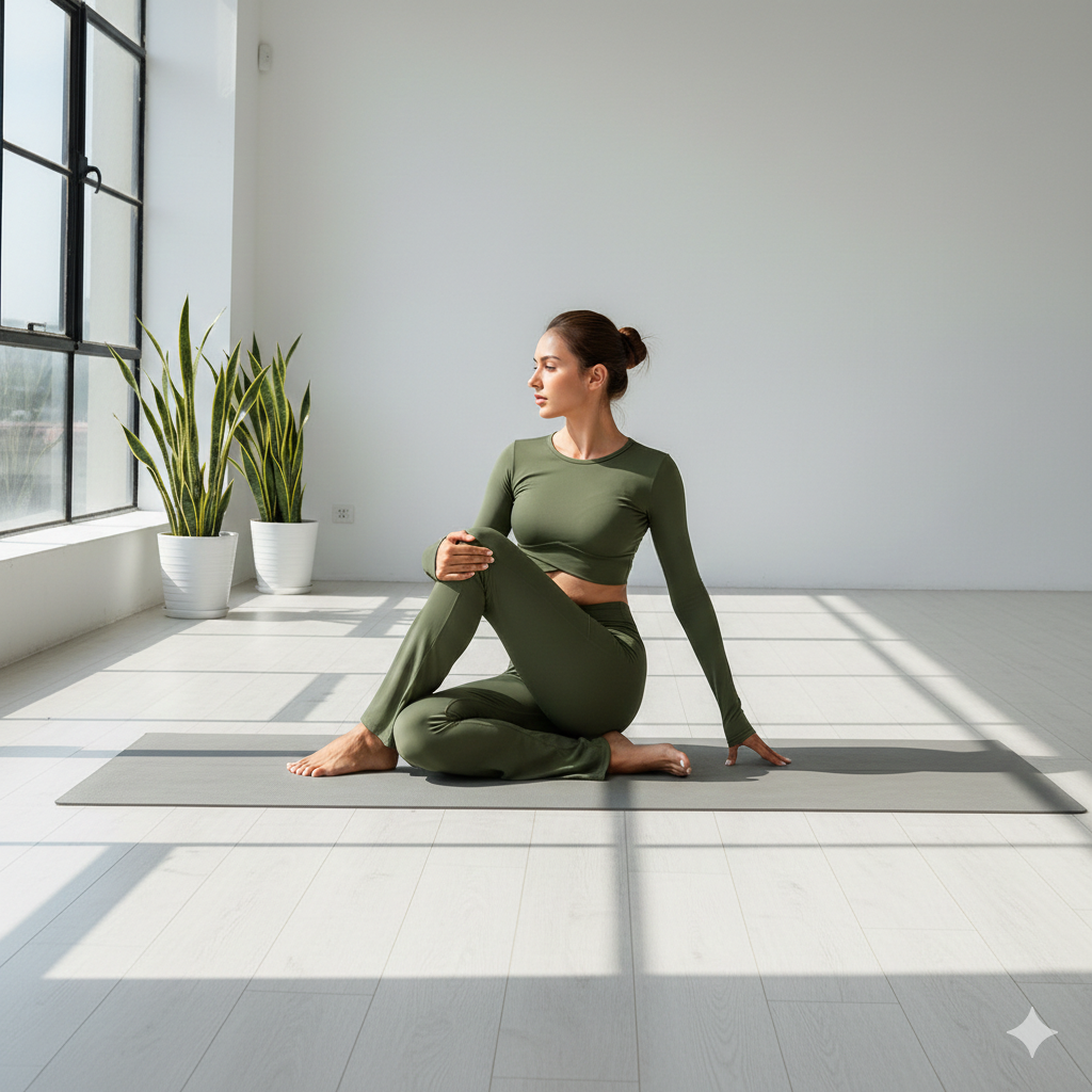 Pantalon de yoga femme | Respirant Évasé