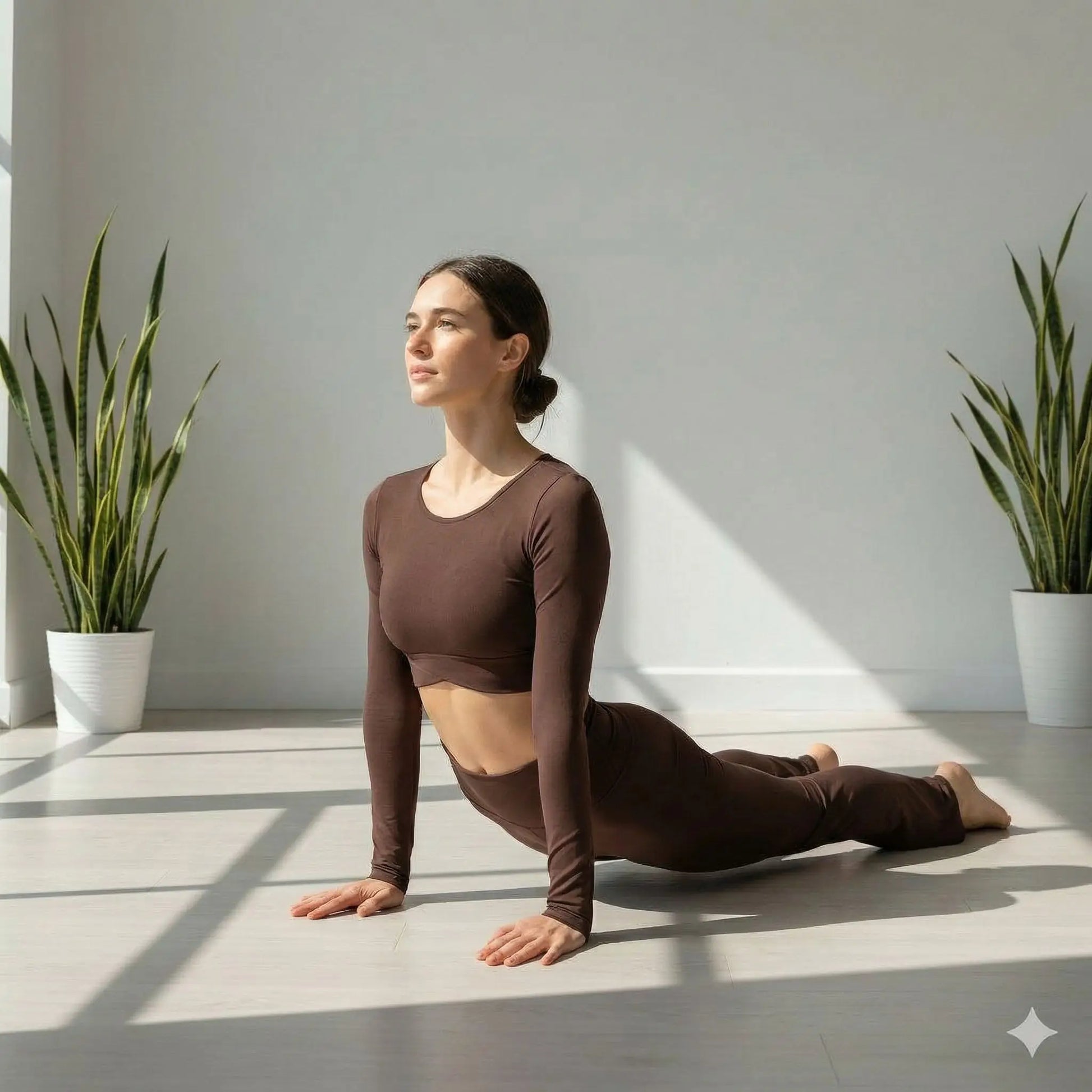 yoga upward facing dog urdhvam ukha svanasana femme lumineuse pantalon de yoga femme